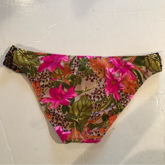 VICTORIA’S SECRET Floral and Animal Print BIKINI BOTTOM L - Picture 2 of 5